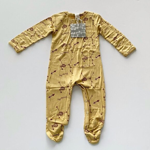 Kate Quinn Organics Bamboo Sagittarius Baby Footie 3-6 Months - Picture 4 of 5